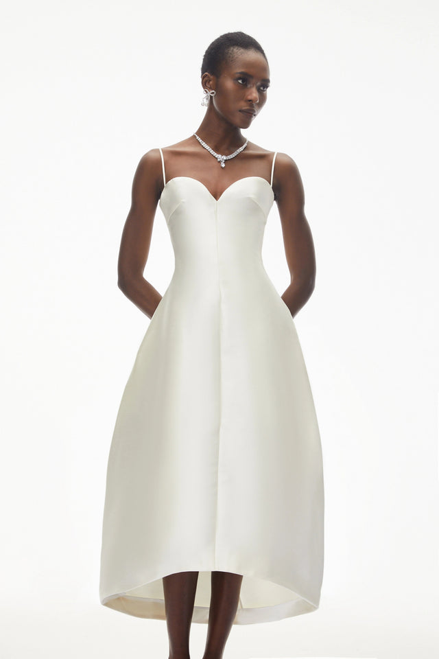 Nimue Ivory Sweetheart Midi Dress