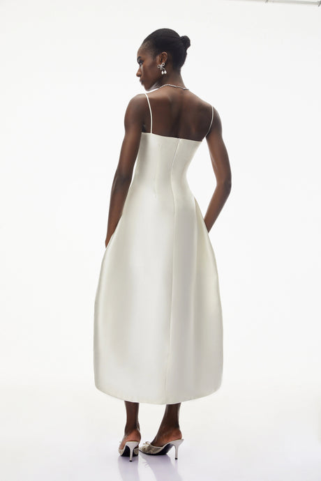 Nimue Ivory Sweetheart Midi Dress