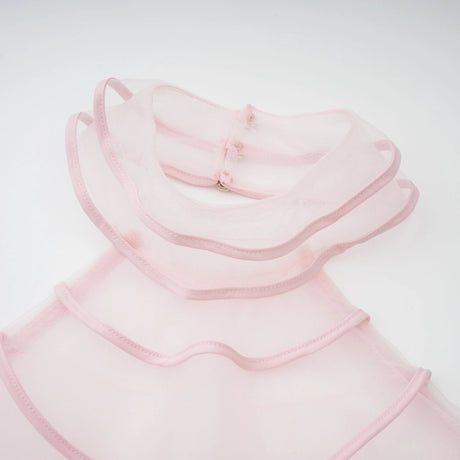 Nonchalante Pink Tiered Halterneck Maxi Dress
