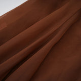 Nuria Rust Brown Asymmetrical Midi Dress