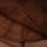 Nuria Rust Brown Asymmetrical Midi Dress