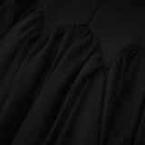 Ofra Black Pearl Pleated Midi Dress