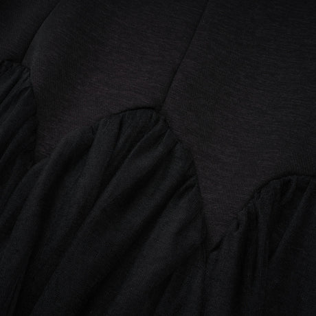 Hunter Midi Dress Black Pearl Pleated