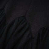Ofra Black Pearl Pleated Midi Dress
