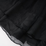 Ofra Black Pearl Pleated Midi Dress