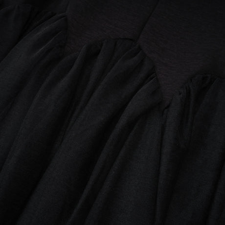 Hunter Midi Dress Black Pearl Pleated