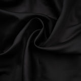Olesya Black Ruched Mini Dress with Lace Panels