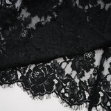 Olesya Black Semi Sheer Lace Maxi Dress