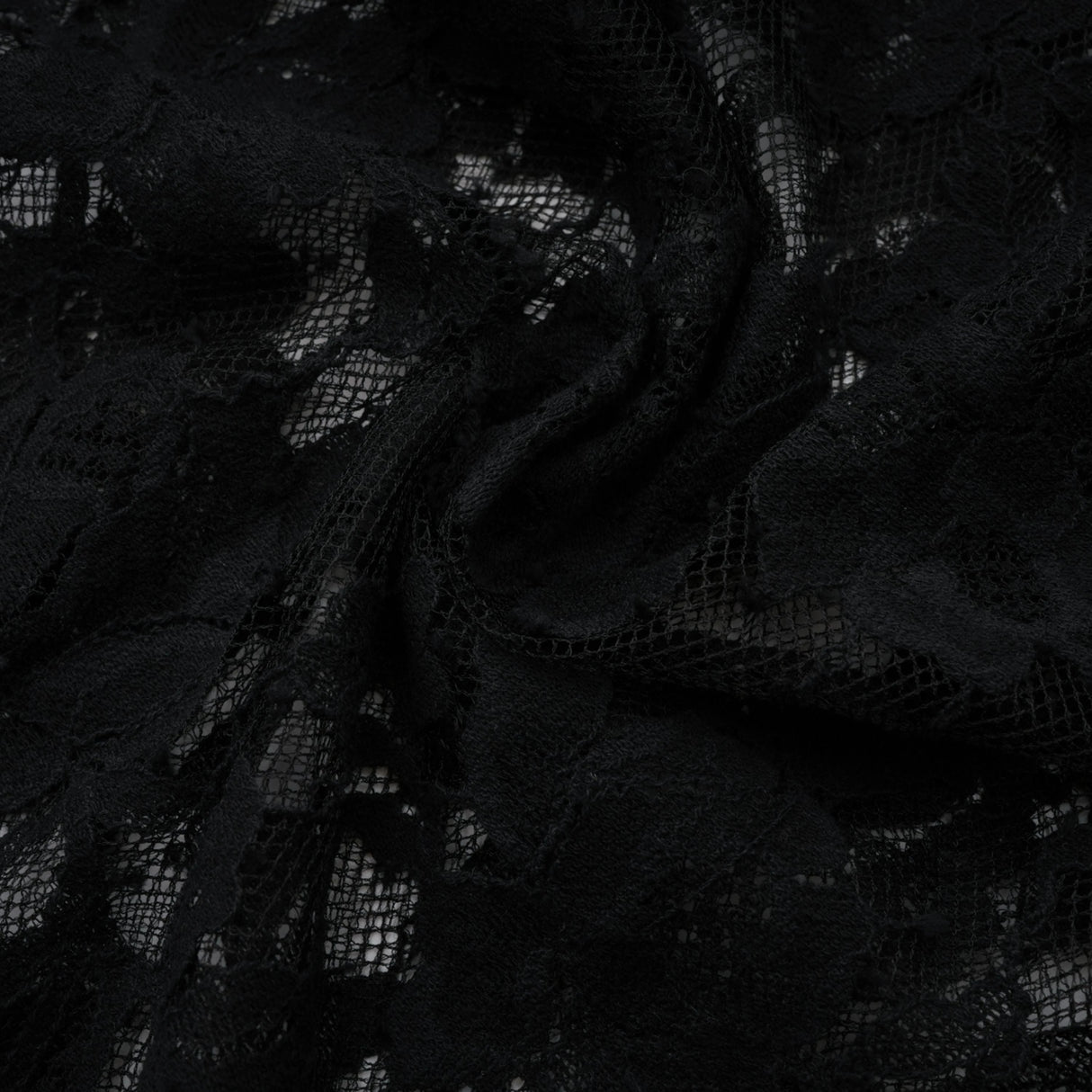 Olesya Black Semi Sheer Lace Maxi Dress