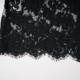 Olesya Black Semi Sheer Lace Maxi Dress