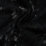 Olesya Black Semi Sheer Lace Maxi Dress