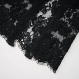 Olesya Black Semi Sheer Lace Maxi Dress