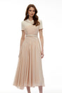 Olivia Neutral Blazer Maxi Dress