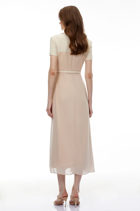 Ambra Maxi Dress Neutral Blazer