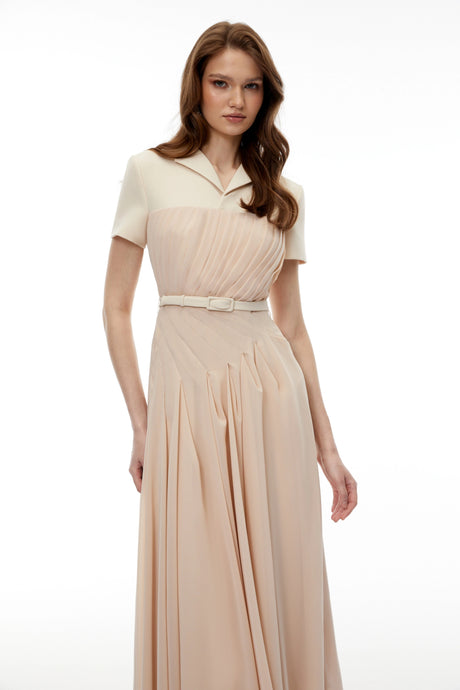 Ambra Maxi Dress Neutral Blazer