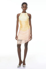 Ondine Yellow Ombre Mini Dress