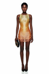 Ondine Yellow Ombre Mini Dress