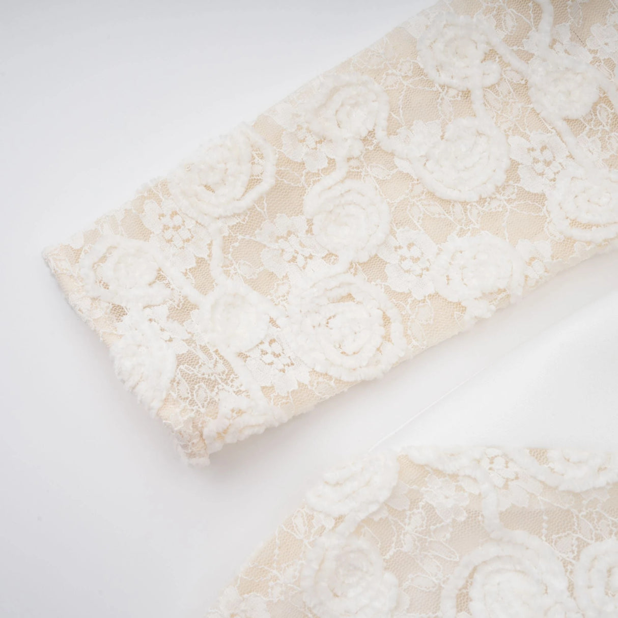 Oona White Floral Lace Pencil Midi Dress