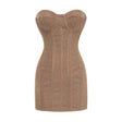 Orabelle Bronze Brilliance Drop Shiny Dress