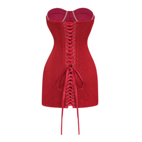 Violet Dress Red Brilliance Drop Shiny