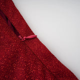 Orabelle Red Brilliance Drop Shiny Dress