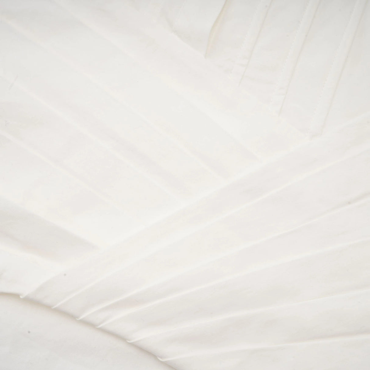 Orlane White CinchedWaist Pleated Mini Shirt Dress