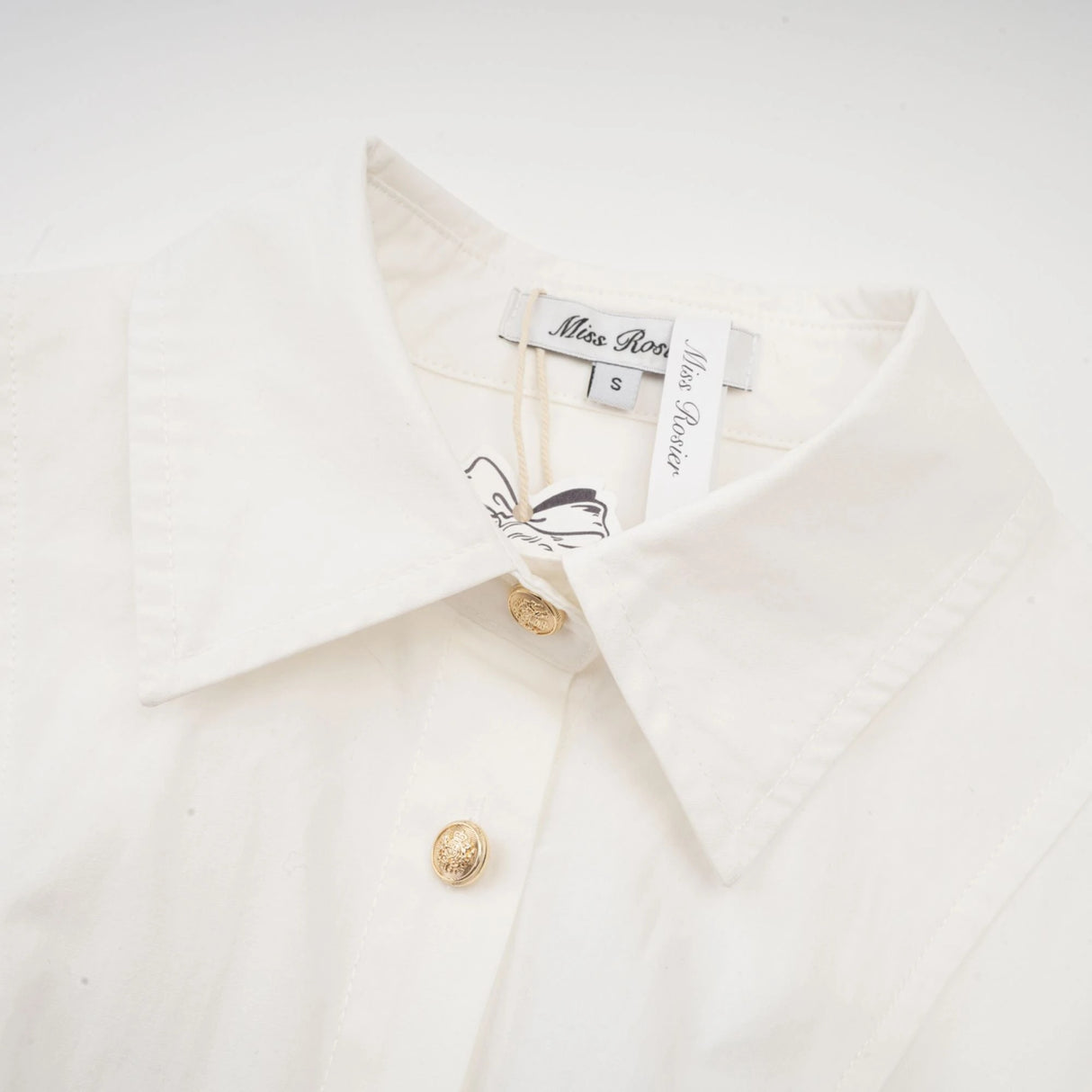 Orlane White CinchedWaist Pleated Mini Shirt Dress