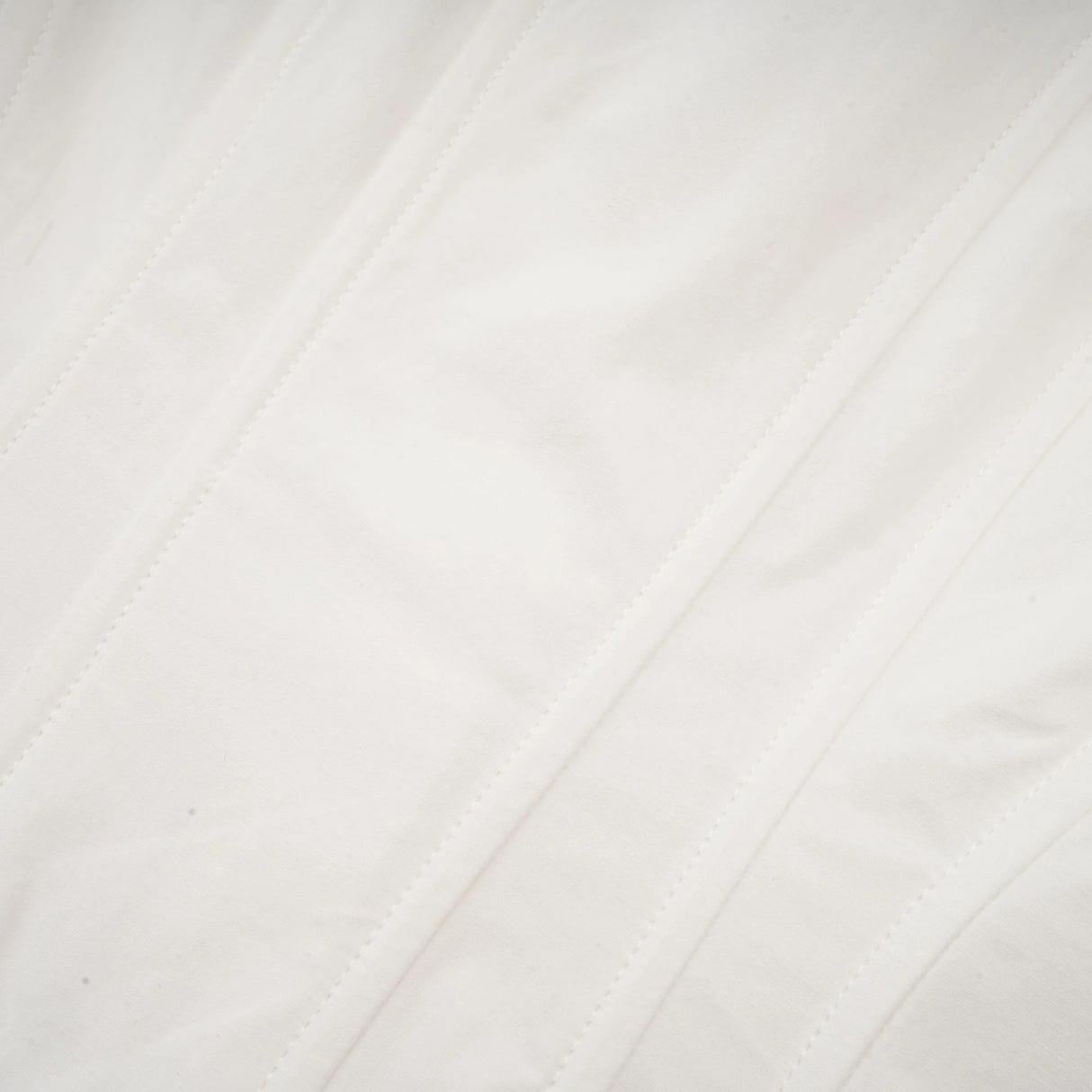 Orlane White CinchedWaist Pleated Mini Shirt Dress