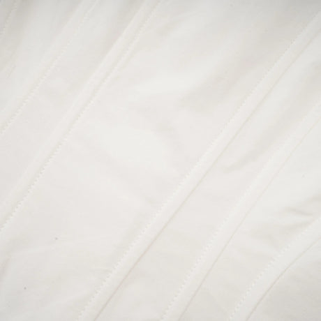 Orlane White CinchedWaist Pleated Mini Shirt Dress