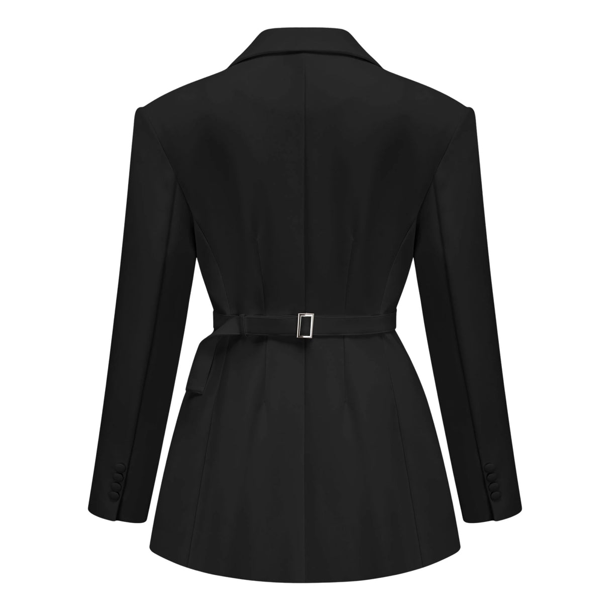 Osanne Black Double Breasted Blazer Mini Dress