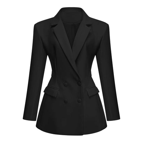 Adelina Mini Dress Black Double Breasted Blazer