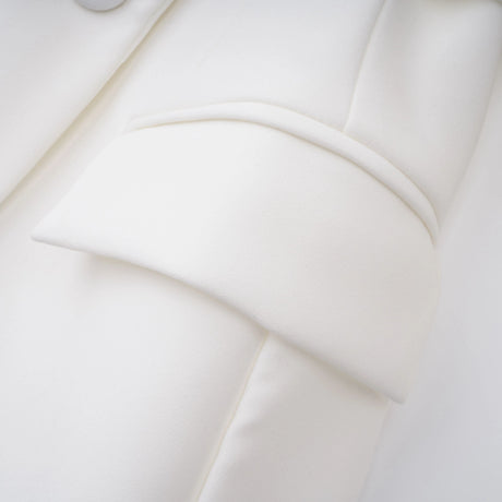 Elaina Mini Dress White Double Breasted Blazer