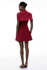 Phoebe Red Sweetheart Neckline Mini Dress