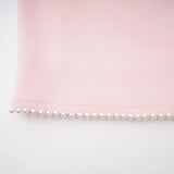 Piroska Pink Sleeveless Pearl Trim Mini Dress