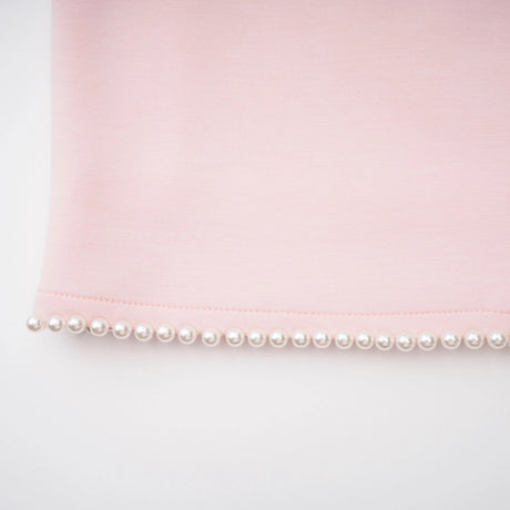 Mirella Mini Dress Pink Sleeveless Pearl Trim
