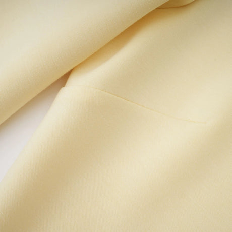 Marina Maxi Dress Yellow Pearl Trim Shawl Detail