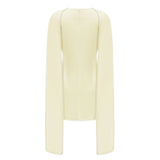 Piroska Yellow Sleeveless Pearl Trim Mini Dress