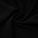 Priscila Black One Shoulder Color Block Maxi Dress