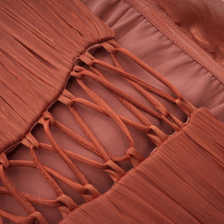 Sandra Maxi Dress Pink Asymmetrical Ruched
