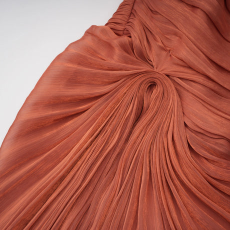 Sandra Maxi Dress Pink Asymmetrical Ruched