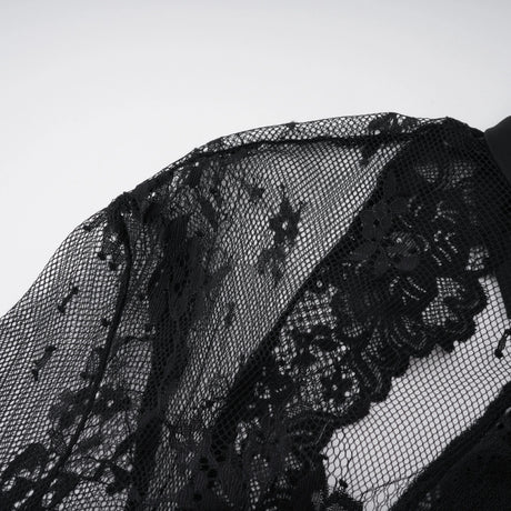Lidia Maxi Dress Black Lace Panel