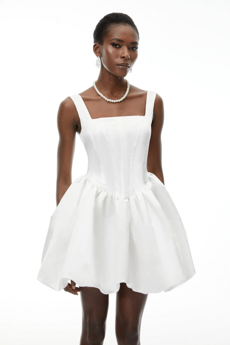 Enrica Mini Dress White Off Shoulder
