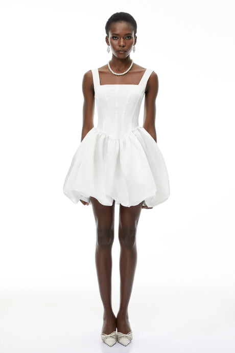Enrica Mini Dress White Off Shoulder
