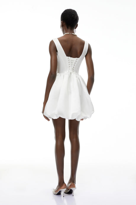 Enrica Mini Dress White Off Shoulder