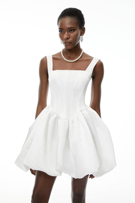 Enrica Mini Dress White Off Shoulder