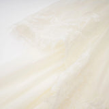 Rachel Beige Tiered Mini Dress with Lace Trim