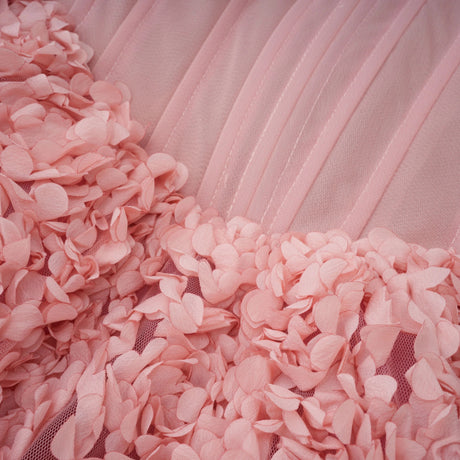 Rosangela Mini Dress Pink 3D Petal Tulle