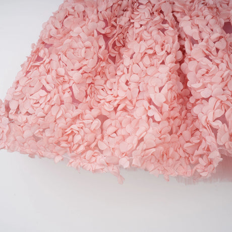Rachel Pink 3D Petal Tulle Mini Dress