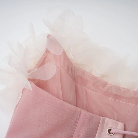 Rosangela Mini Dress Pink 3D Petal Tulle