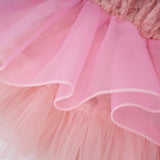 Rachel Pink 3D Petal Tulle Mini Dress